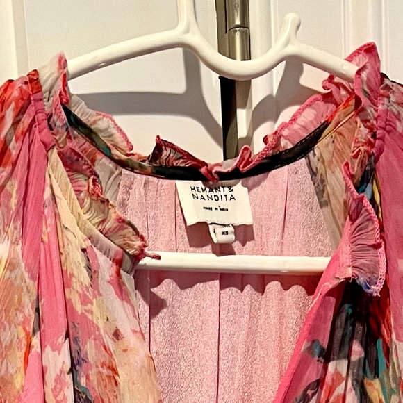 Hemant & Nandita Pink sage Romper XS from Revolve EUC - Picture 6 of 9